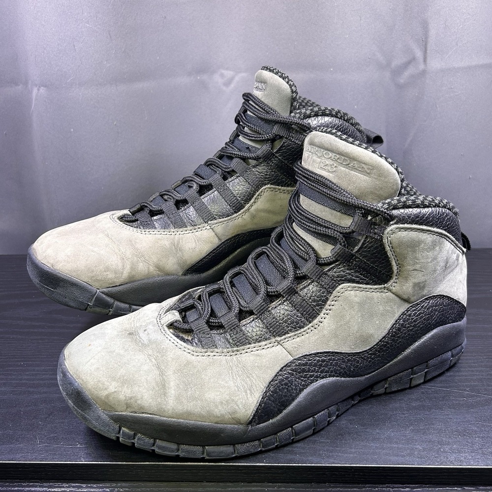 Nike Air Jordan 10 Retro Shadow 2018 Release Men's 11 Dark Gray Black 310805-002 - Picture 2 of 16